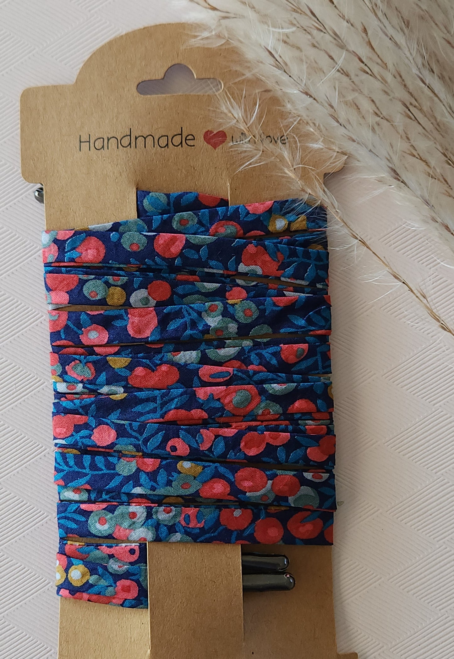 Lacets en tissu Liberty – 10 mm – Faits main