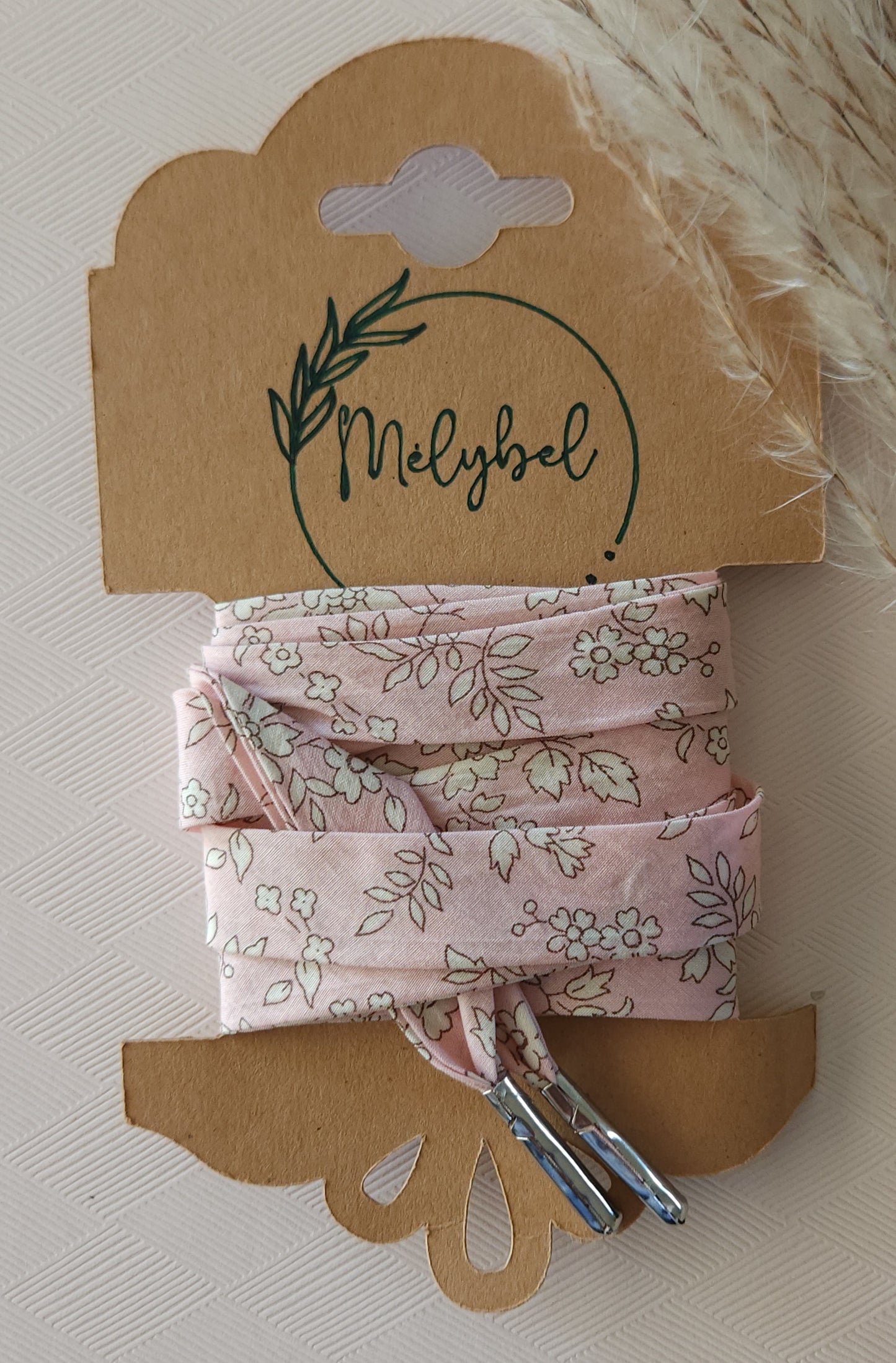 Lacets en tissu Liberty – 10 mm – Faits main