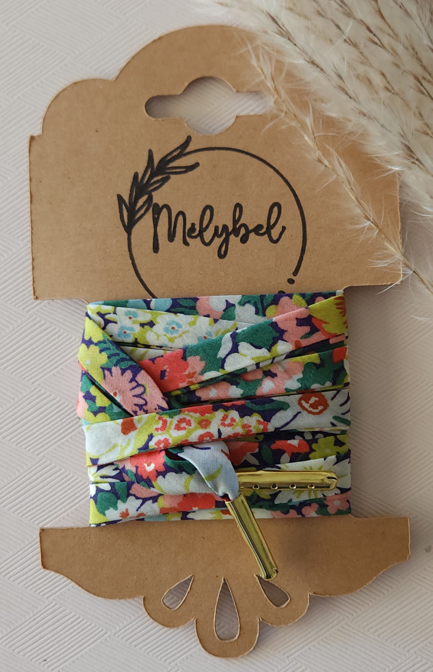 Lacets en tissu Liberty – 10 mm – Faits main