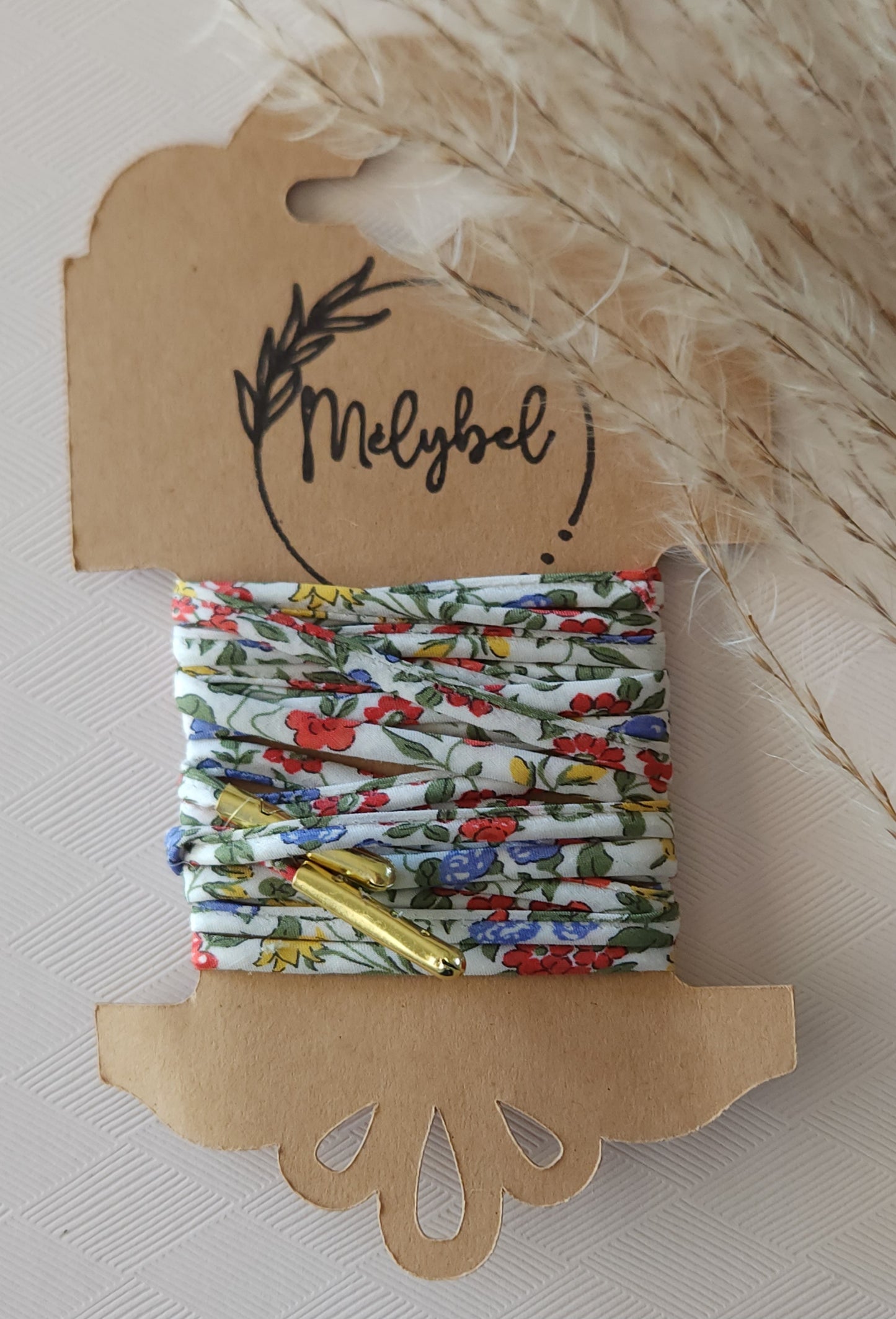 Lacets en cordon Liberty – 5 mm – Faits main