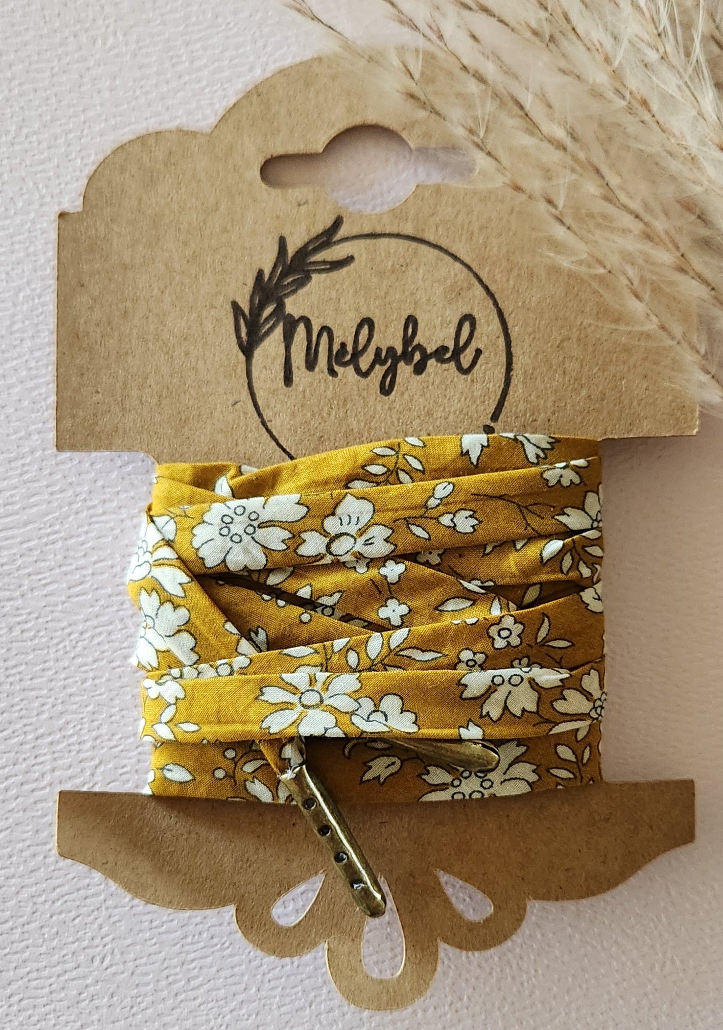 Lacets en tissu Liberty – 10 mm – Faits main