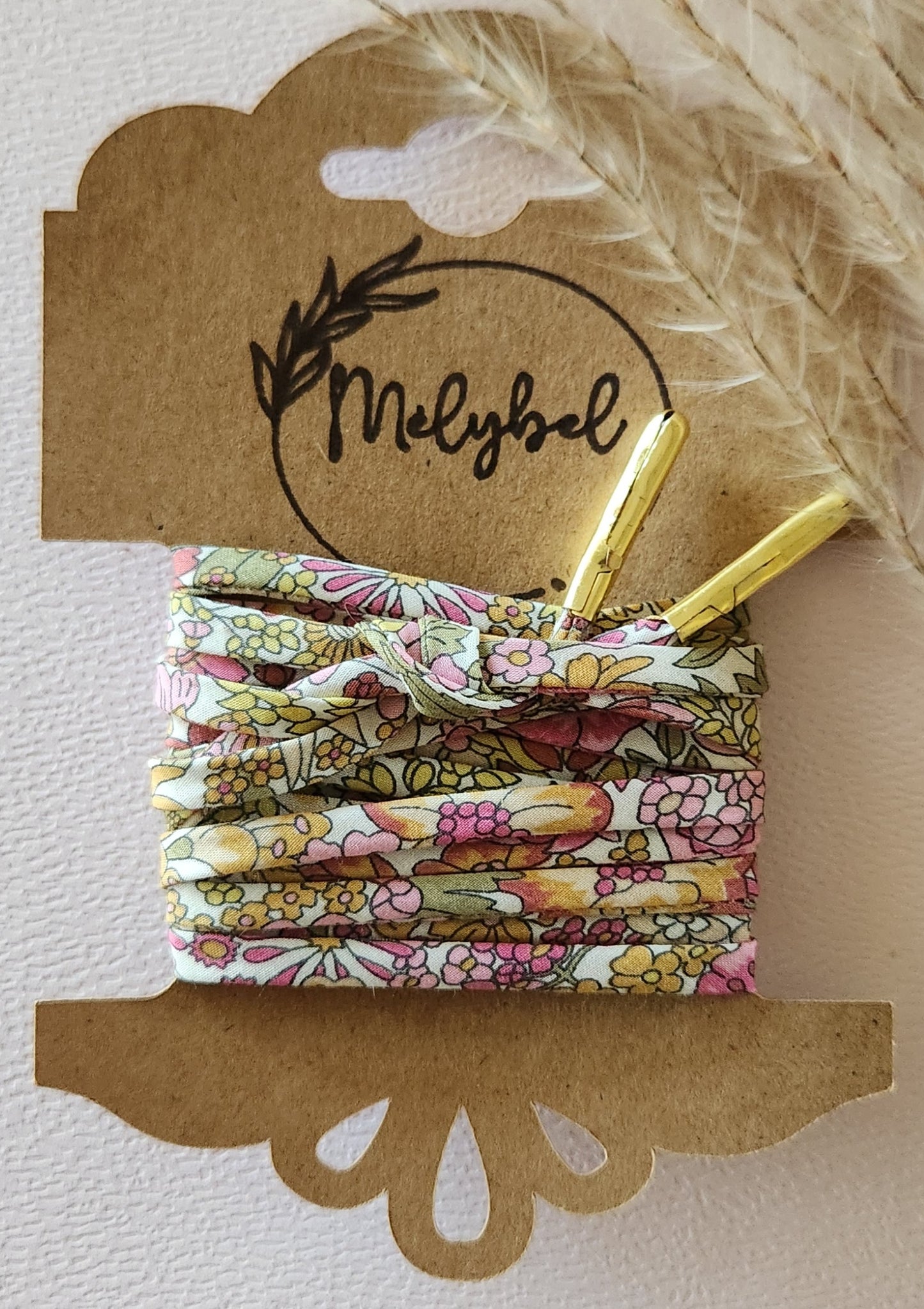 Lacets en cordon Liberty – 5 mm – Faits main