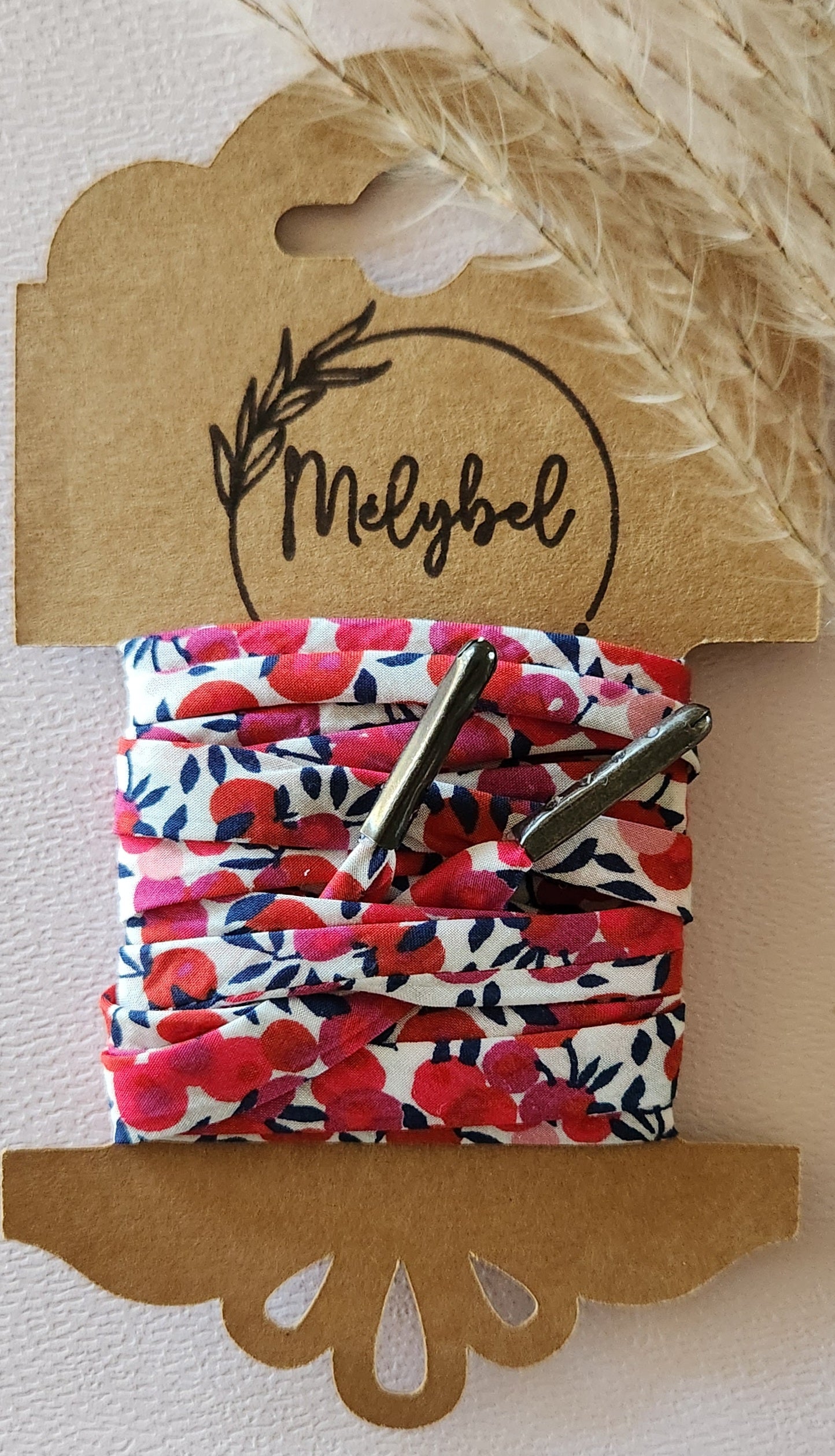 Lacets en tissu Liberty – 10 mm – Faits main