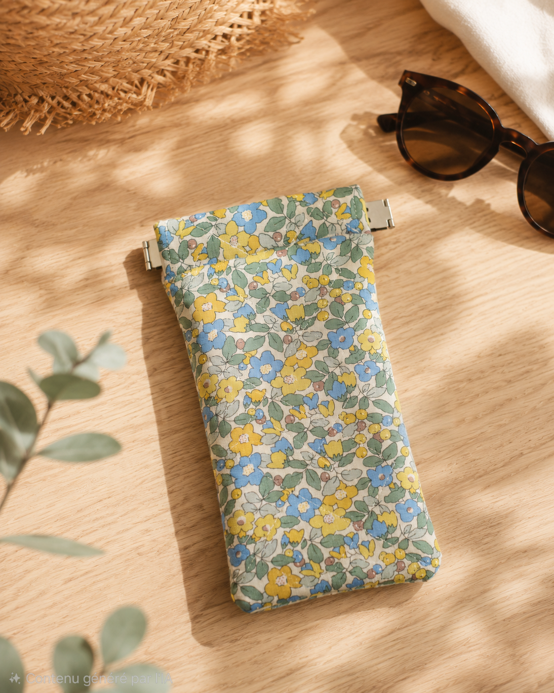 Étui à Lunettes en tissu matelassé – Fait Main