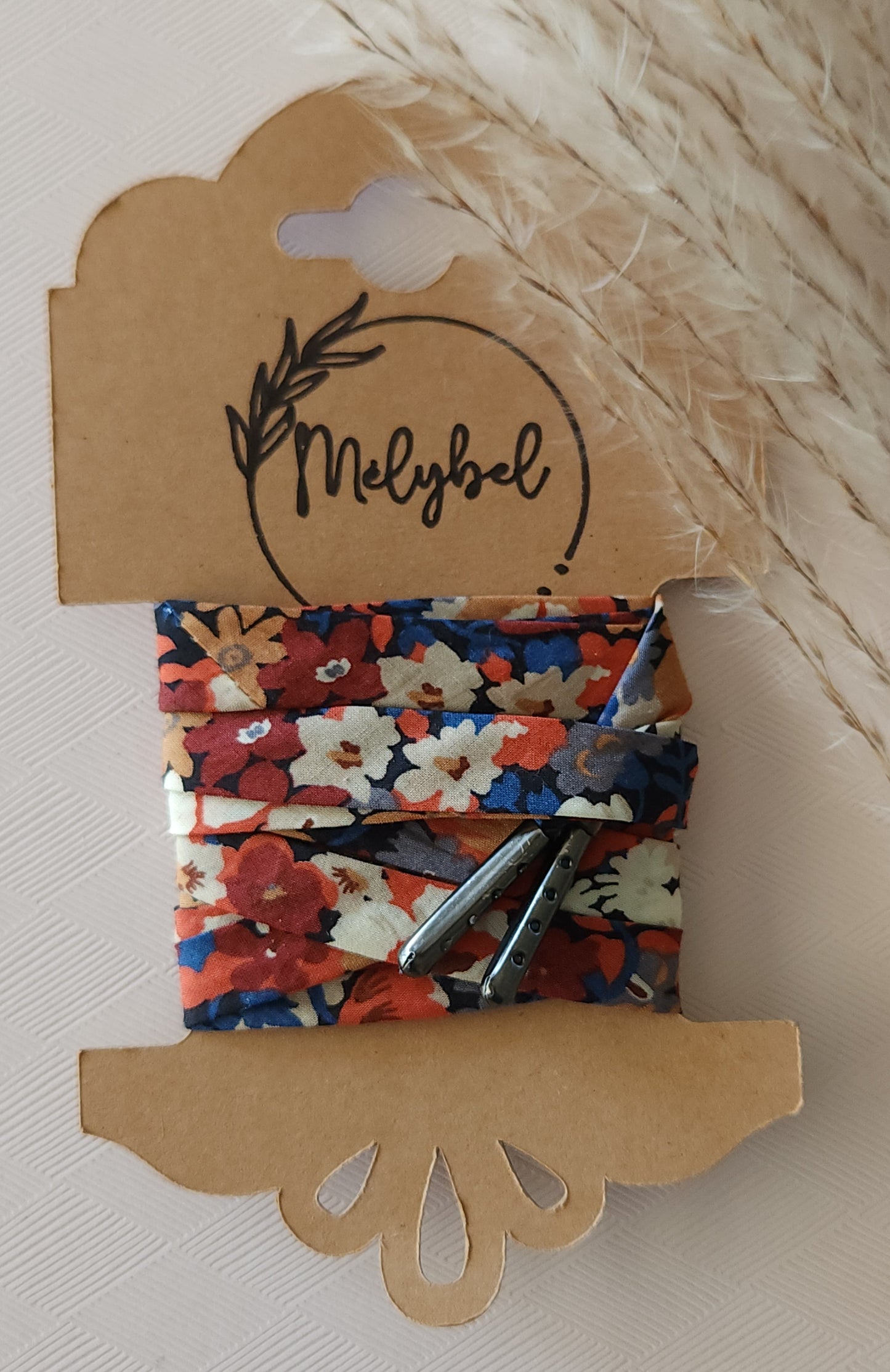 Lacets en tissu Liberty – 10 mm – Faits main