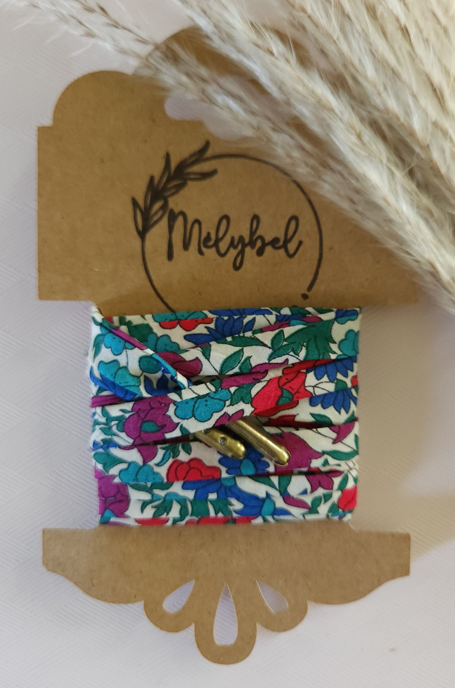 Lacets en tissu Liberty – 10 mm – Faits main