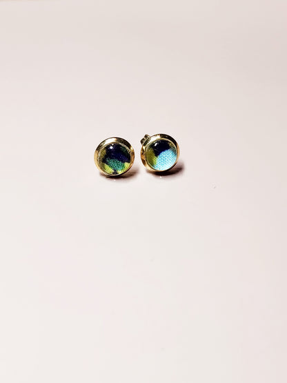 Mini Boucles d'Oreilles Puces Liberty Or 18K Acier Inoxydable 6mm - Bijoux Artisanaux Faits Main - Plusieurs Coloris Disponibles