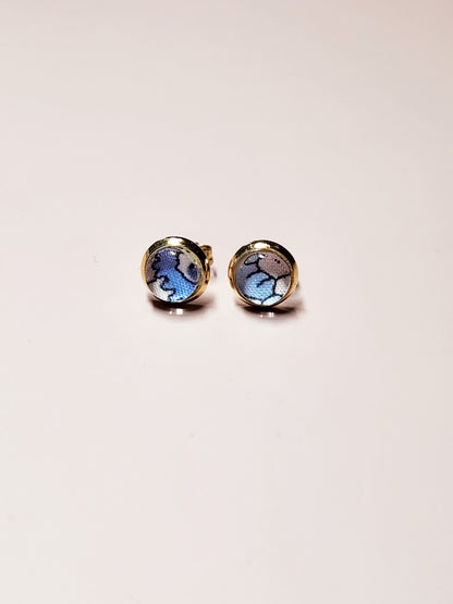 Mini Boucles d'Oreilles Puces Liberty Or 18K Acier Inoxydable 6mm - Bijoux Artisanaux Faits Main - Plusieurs Coloris Disponibles