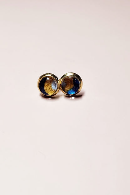 Mini Boucles d'Oreilles Puces Liberty Or 18K Acier Inoxydable 6mm - Bijoux Artisanaux Faits Main - Plusieurs Coloris Disponibles