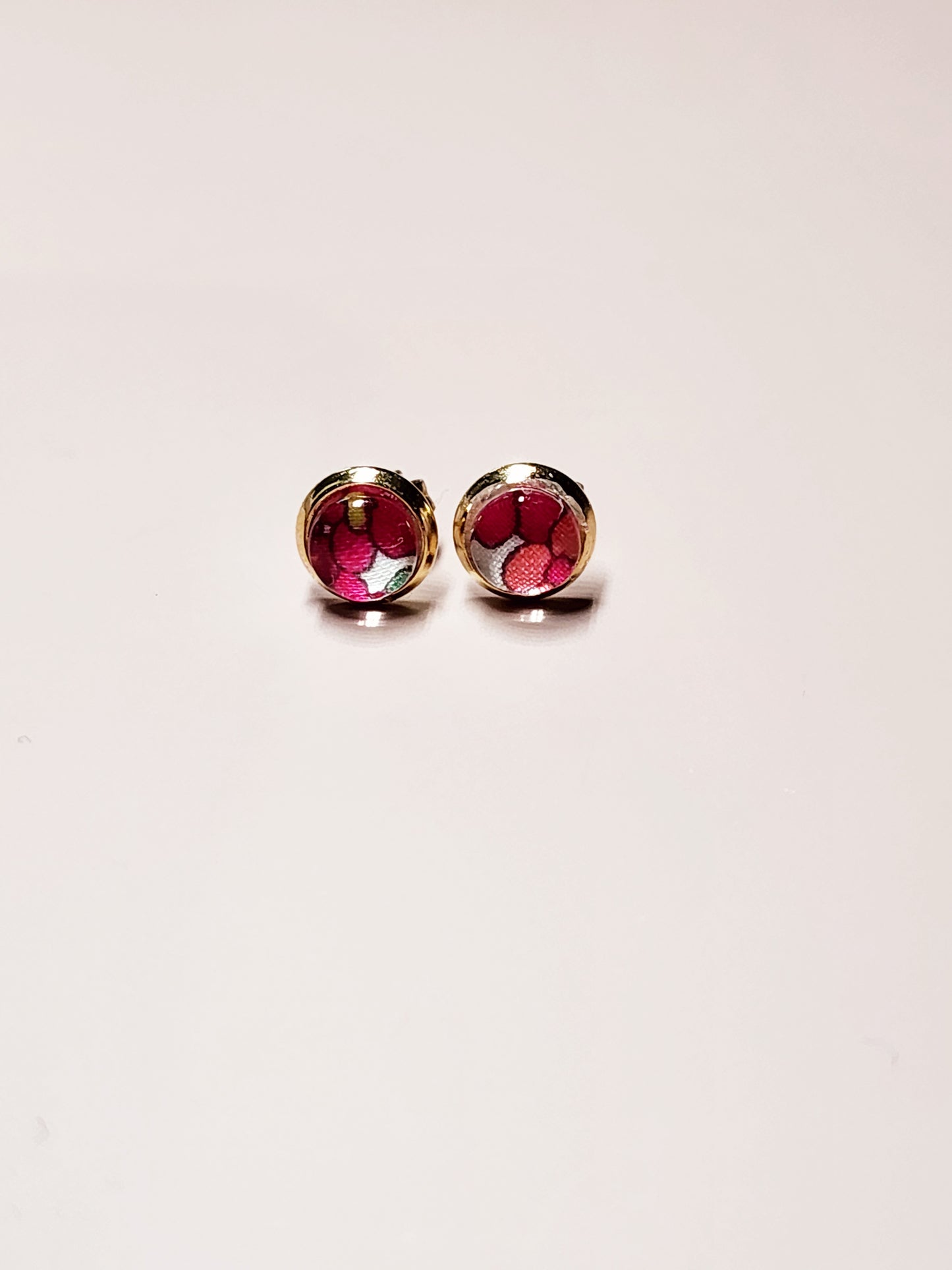 Mini Boucles d'Oreilles Puces Liberty Or 18K Acier Inoxydable 6mm - Bijoux Artisanaux Faits Main - Plusieurs Coloris Disponibles