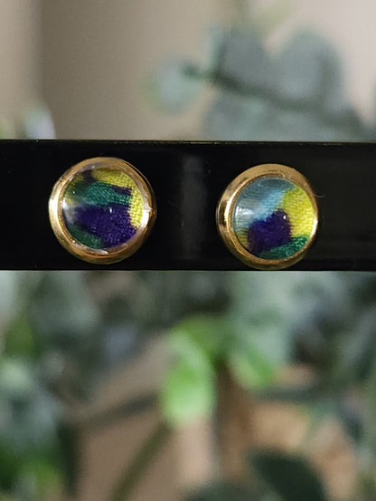 Mini Boucles d'Oreilles Puces Liberty Or 18K Acier Inoxydable 6mm - Bijoux Artisanaux Faits Main - Plusieurs Coloris Disponibles