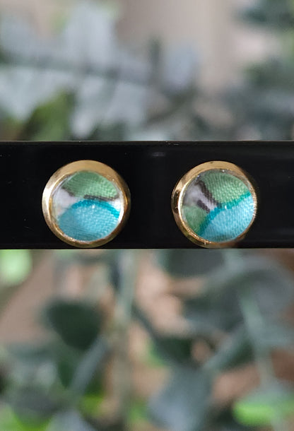 Mini Boucles d'Oreilles Puces Liberty Or 18K Acier Inoxydable 6mm - Bijoux Artisanaux Faits Main - Plusieurs Coloris Disponibles