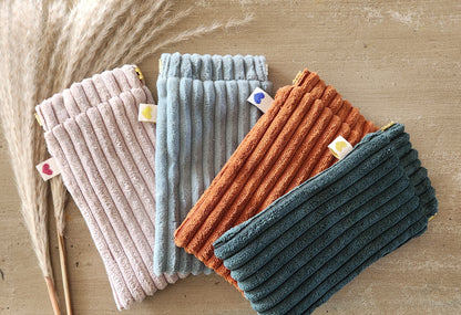 Étui à Lunettes en Velours Côtelé – Fait Main