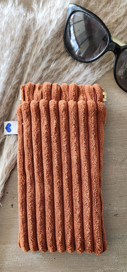 Étui à Lunettes en Velours Côtelé – Fait Main