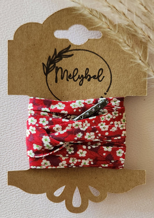 Lacets en tissu Liberty – 10 mm – Faits main