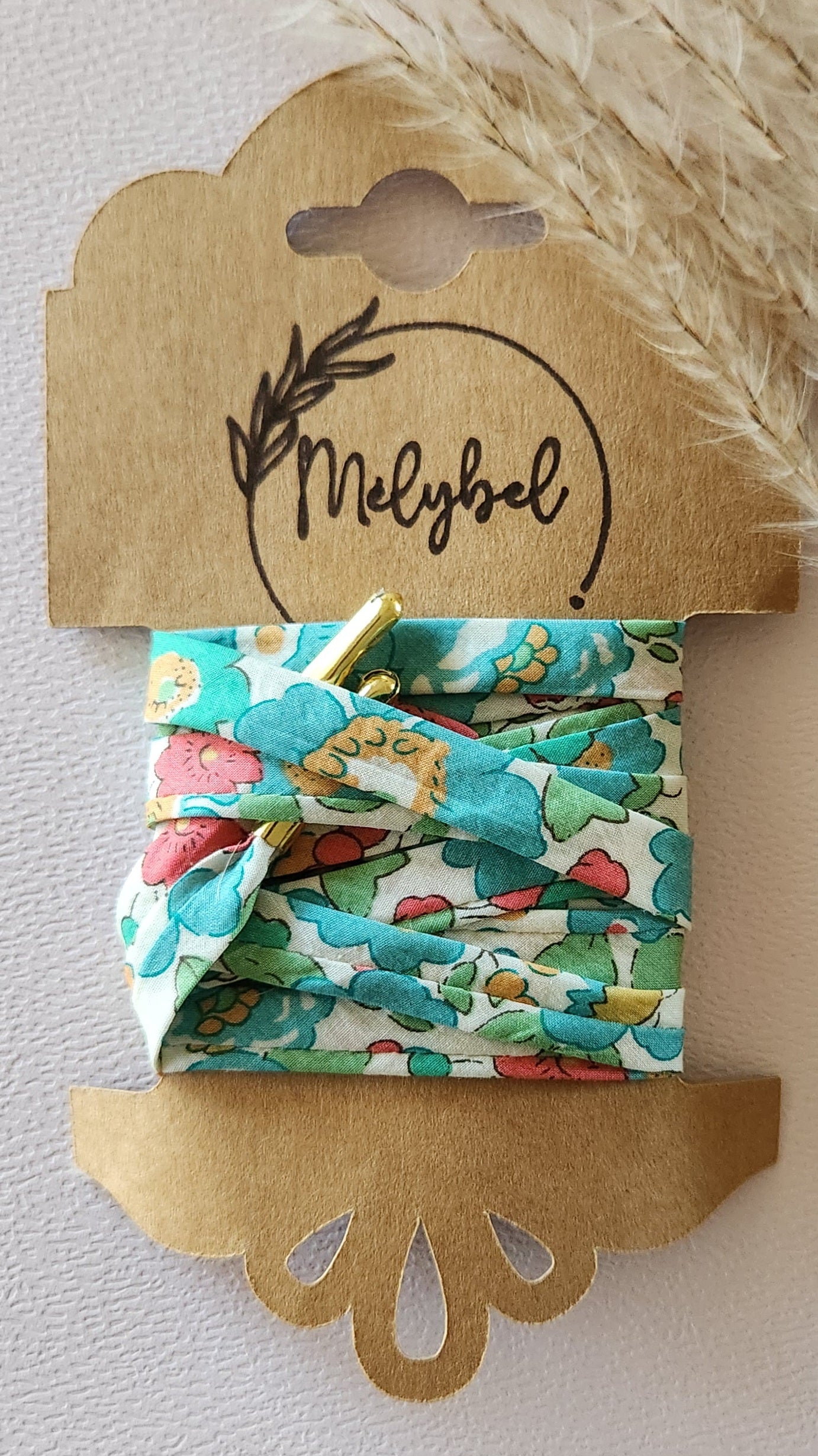 Lacets en tissu Liberty – 10 mm – Faits main