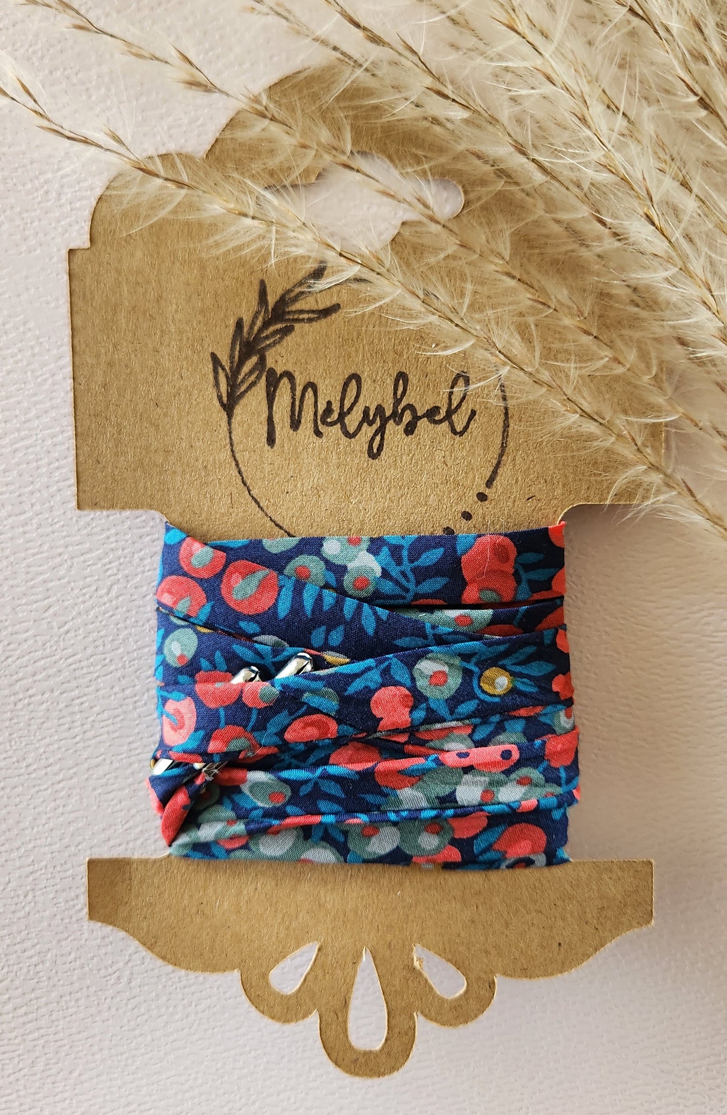 Lacets en tissu Liberty – 10 mm – Faits main