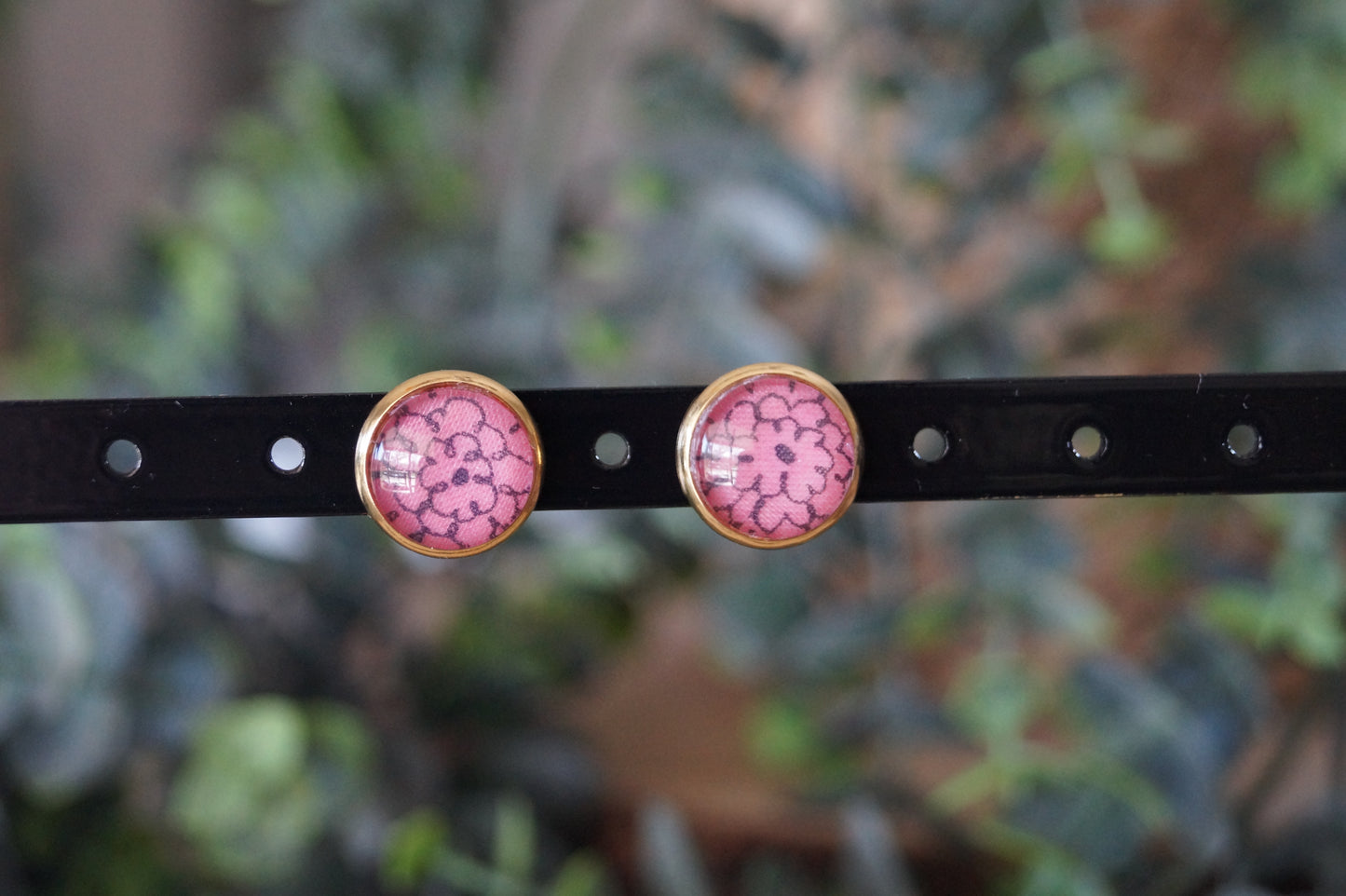 Boucles d'Oreilles Puces Liberty Or 18K Acier Inoxydable 12mm - Bijoux Artisanaux Faits Main - Plusieurs Coloris Disponibles