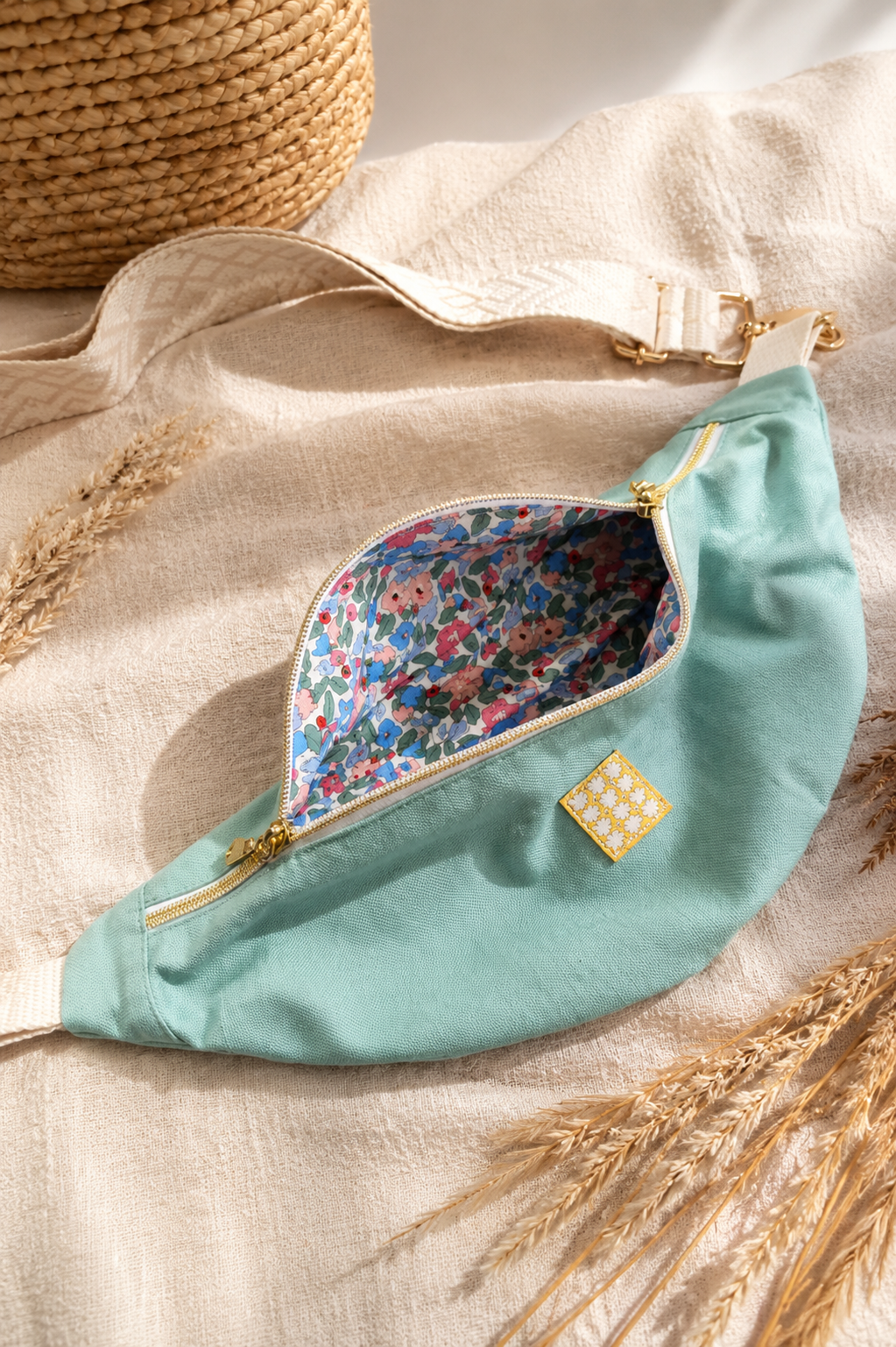 Sac banane en coton épais – cousu main