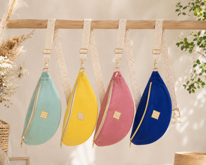 Sac banane en coton épais – cousu main